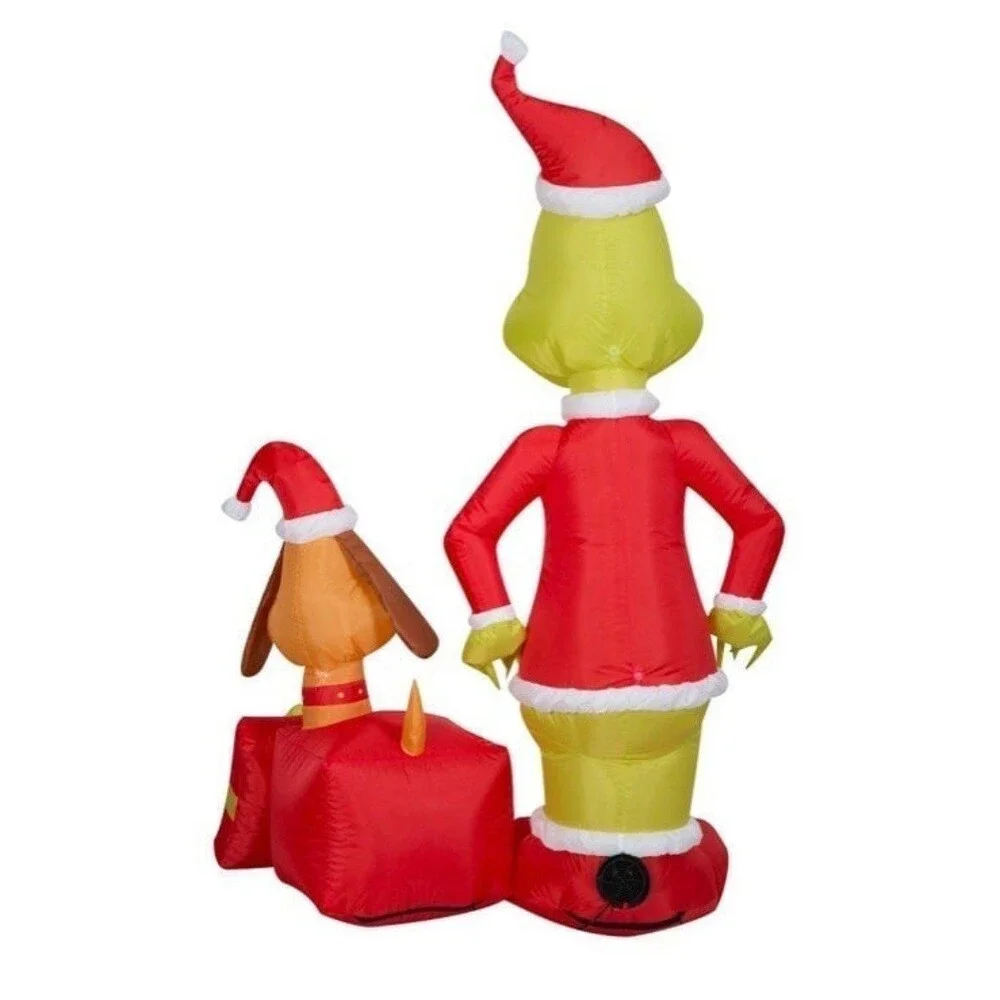 5.5ft Dr. Seuss The Grinch with Max Holiday Airblown Inflatable